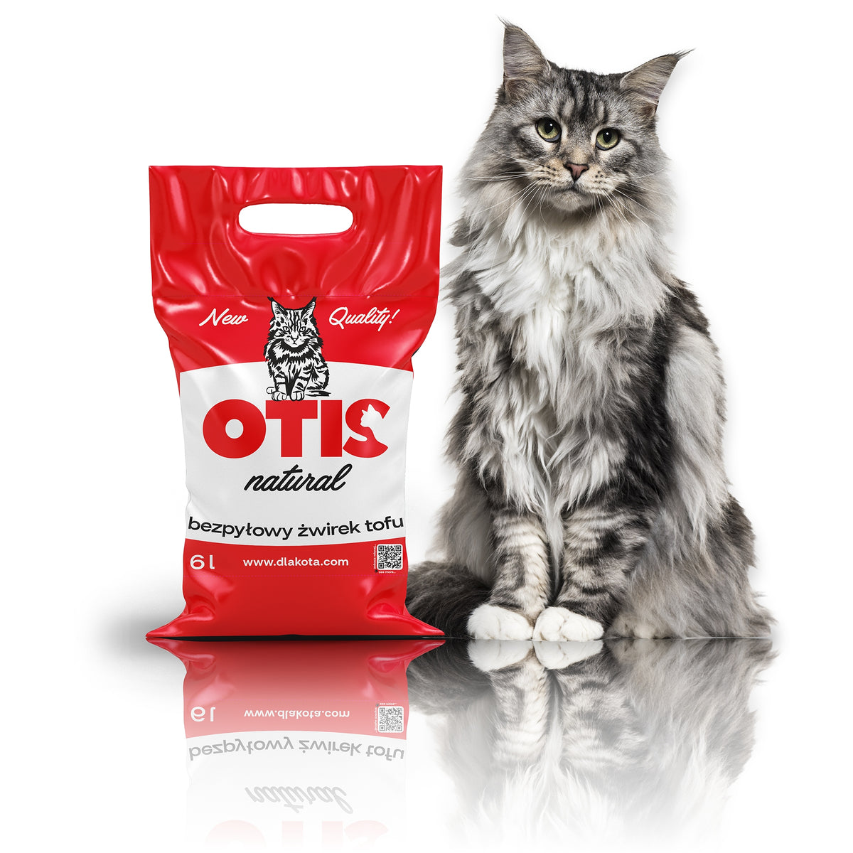 Cat litter tofu OTIS clumping flushable 6l 2.5kg dust-free