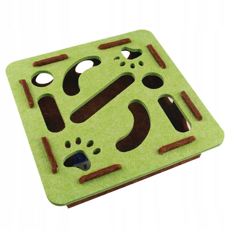 Cat puzzle mat 30×30×7,5 cm balls interactive educational toy