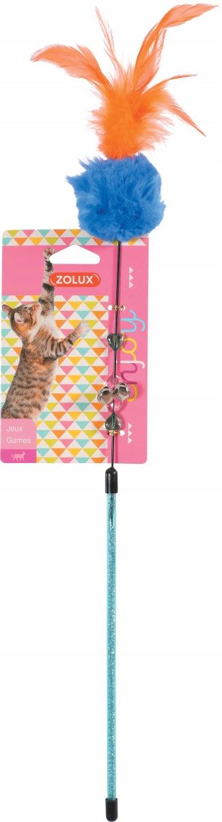 Cat rod POMPON rod with feathers Manufacturer code Zolux