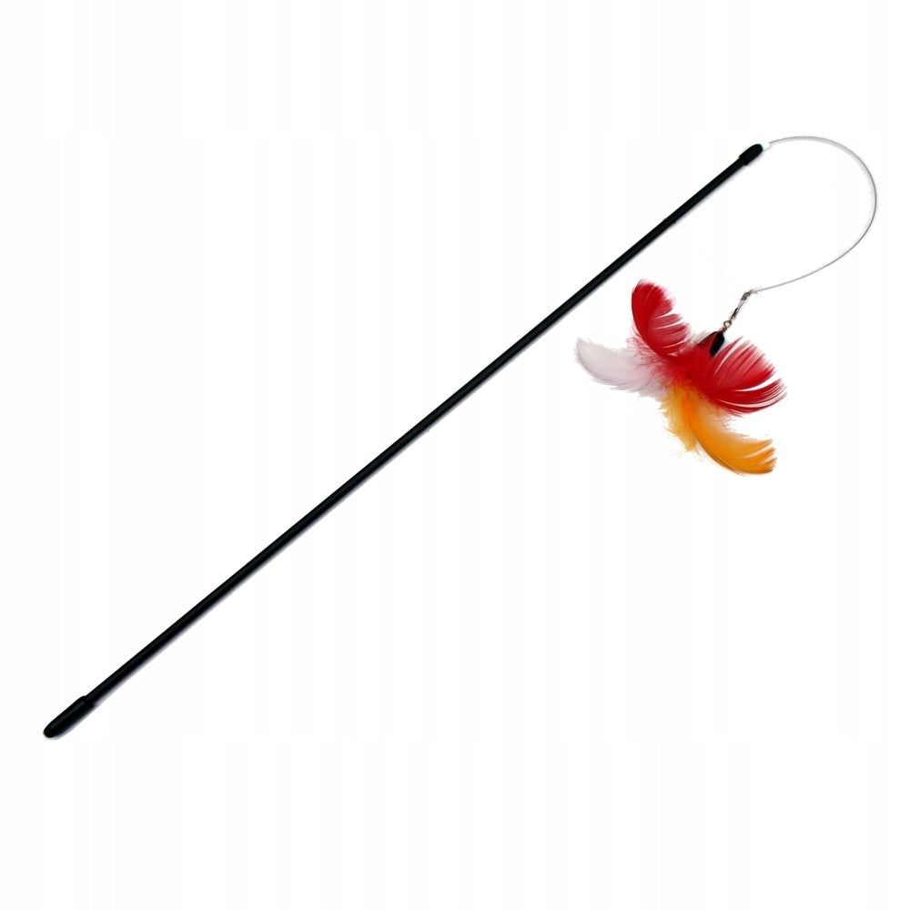 Cat rod telescopic pull-out Toy with feathers Makspol 80 cm Manufacturer code 5903816673428