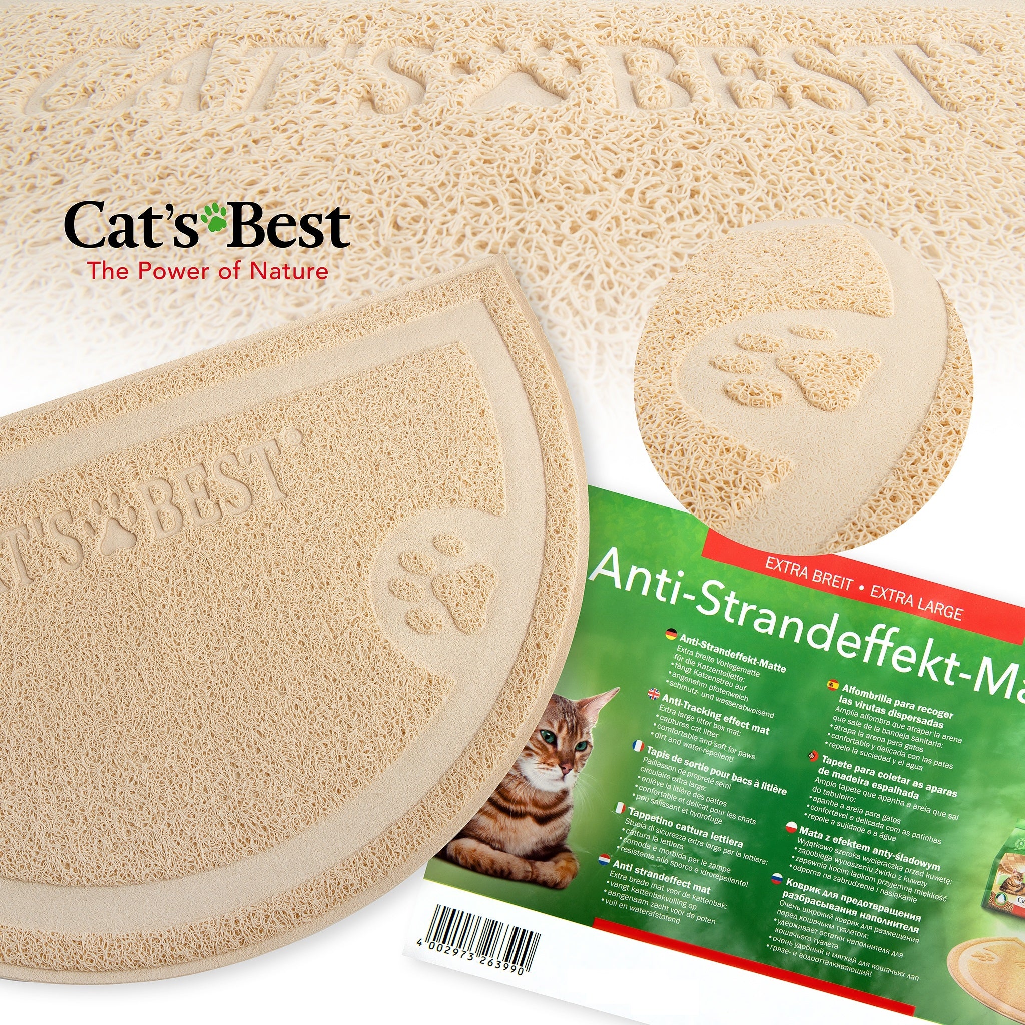 Cat's Best Cuvette Mat 60x36 Non-Slip Packaging status original
