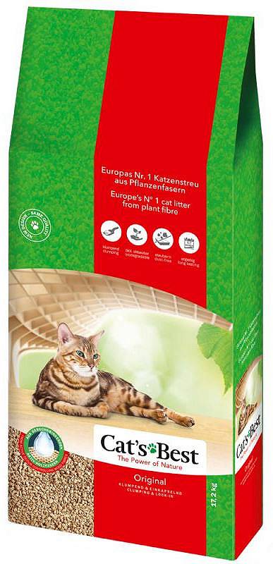 Cat's Best Original 30L (13 kg) - Efficient Wooden Cat Litter Packaging status original