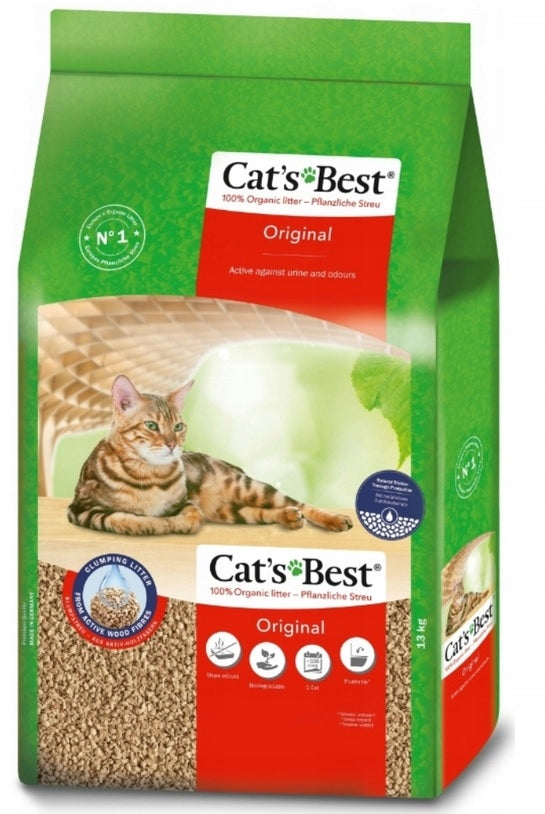 Cat's Best Original 30L (13 kg) - Efficient Wooden Cat Litter