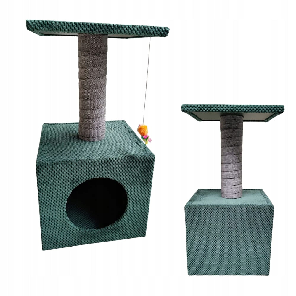 Cat scratcher MAKSPOL Cube house post ! Green Bottle green Kind small scratching post scratching post scratching tower other