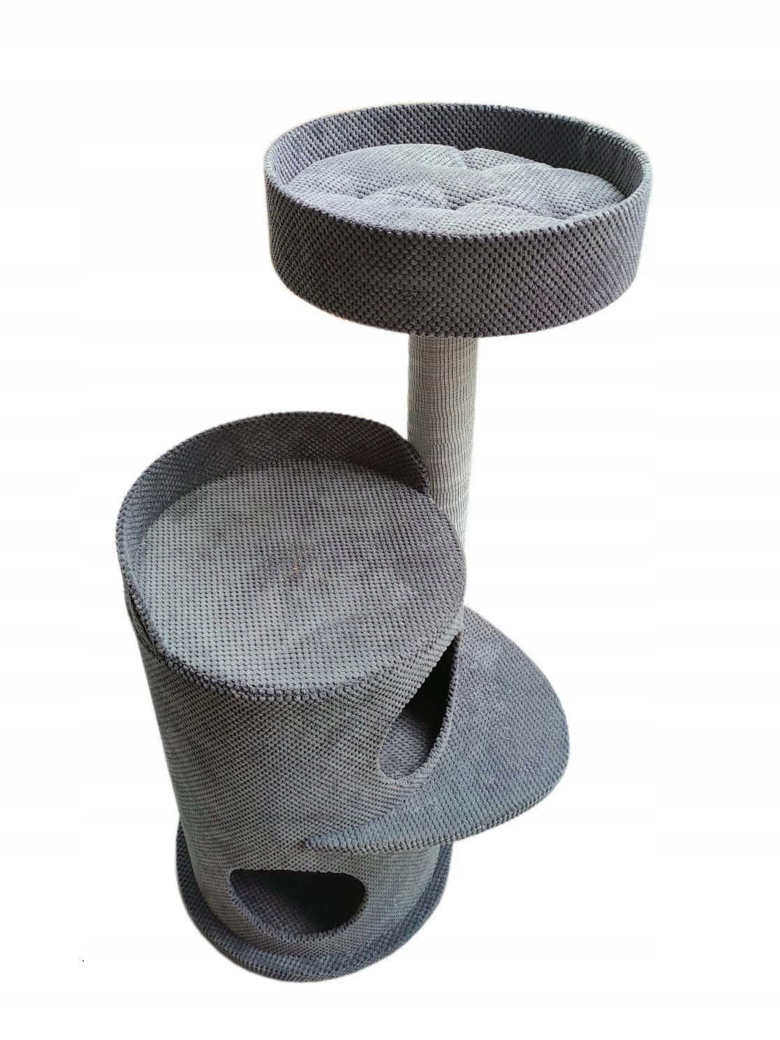 Cat scratcher Makspol No. 44 Fairy tale max Tube Bed Cottage ! GREY Manufacturer code Makspol