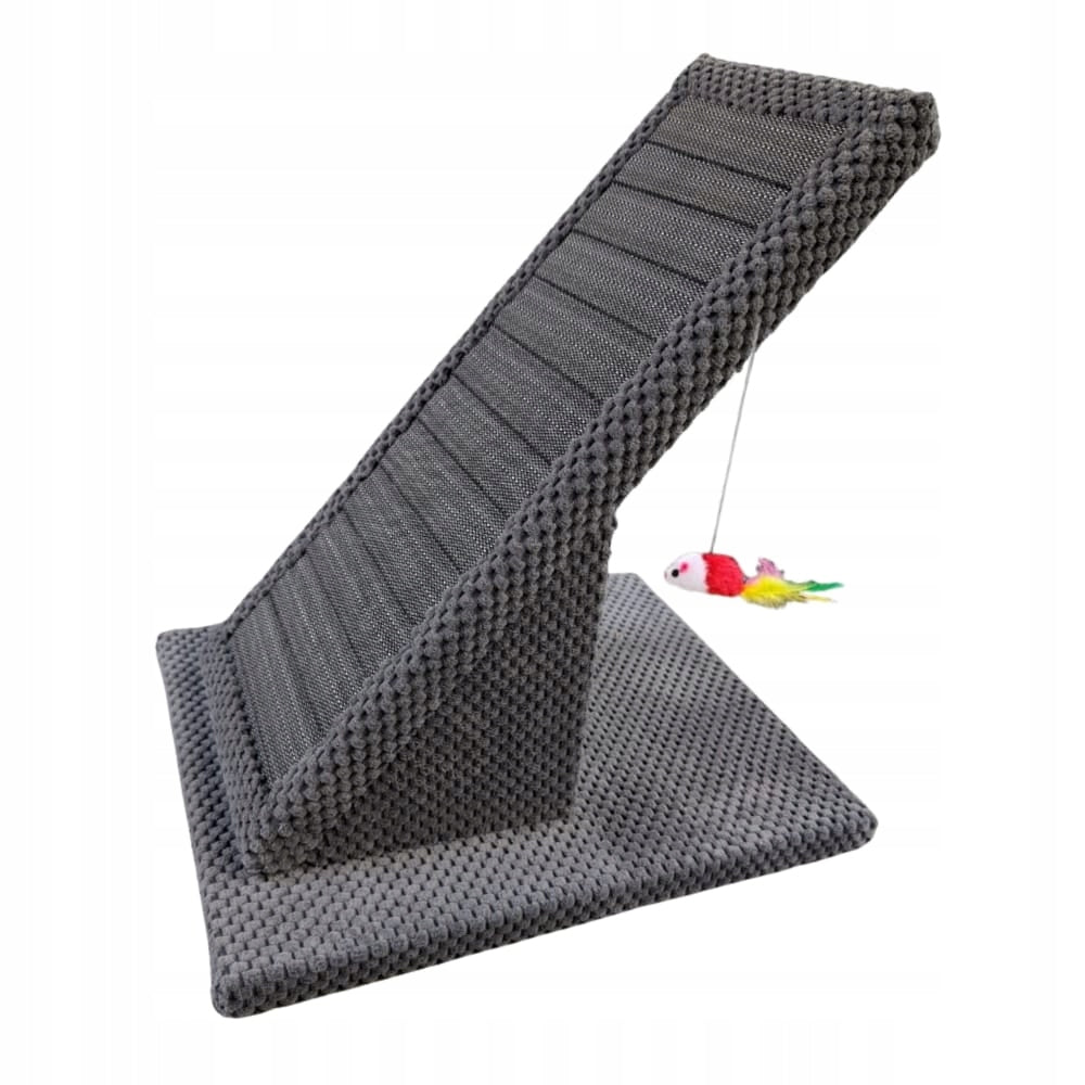Cat scratcher Makspol Slanted scratching mat +mouse toy ! Grey Brand Makspol