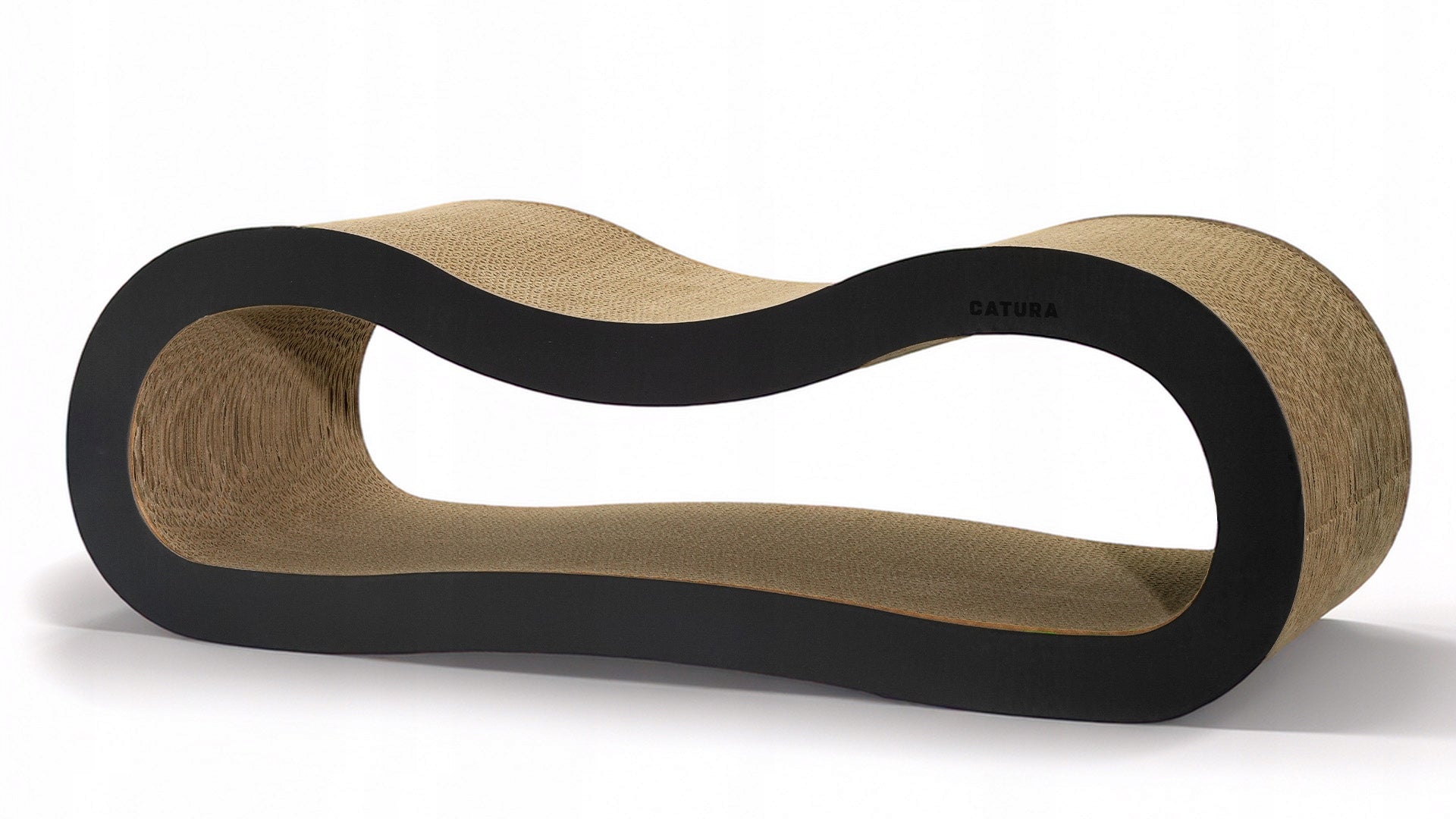 Cat scratcher cardboard ECOLOGICAL cardboard natural lounger LARGE CATURA Kind small scratching post wave bed