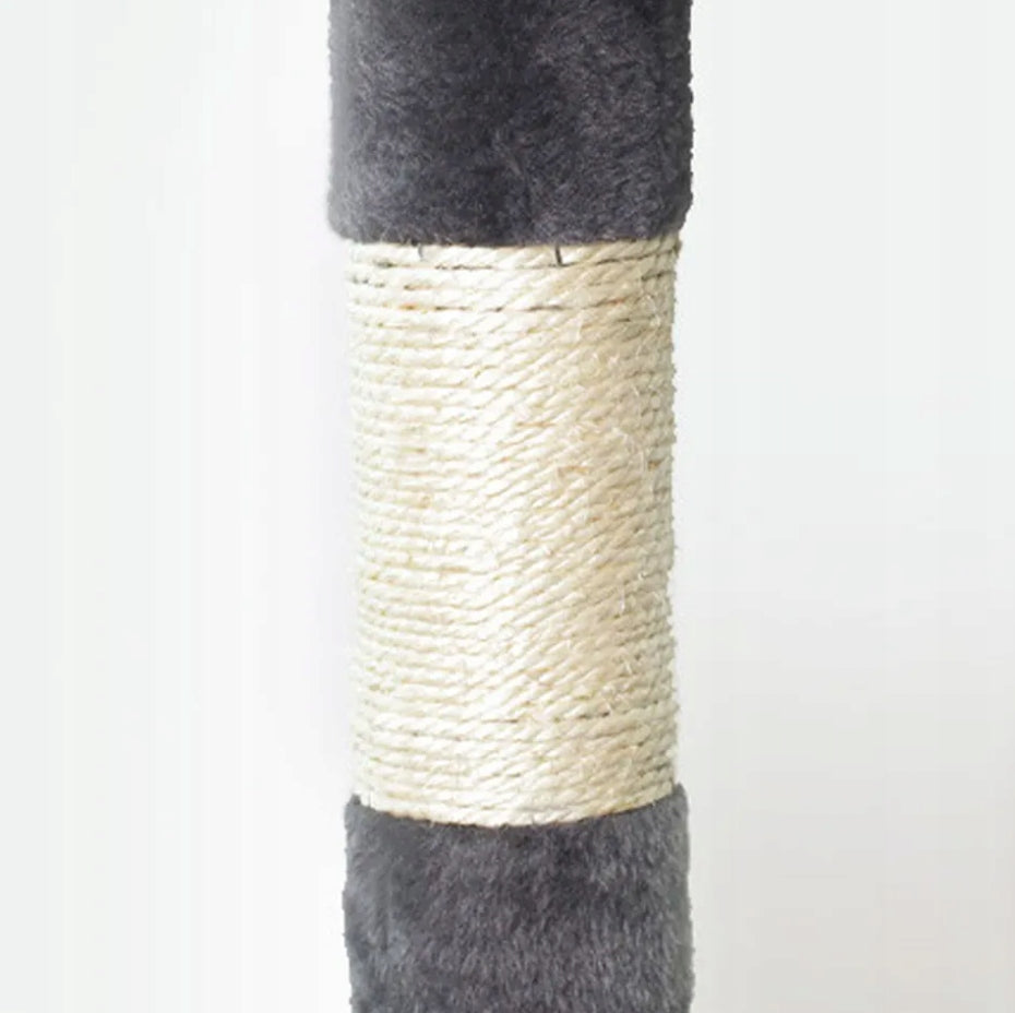 Cat scratcher poles couch bed cat house 116cm the zoo graphite Color gray