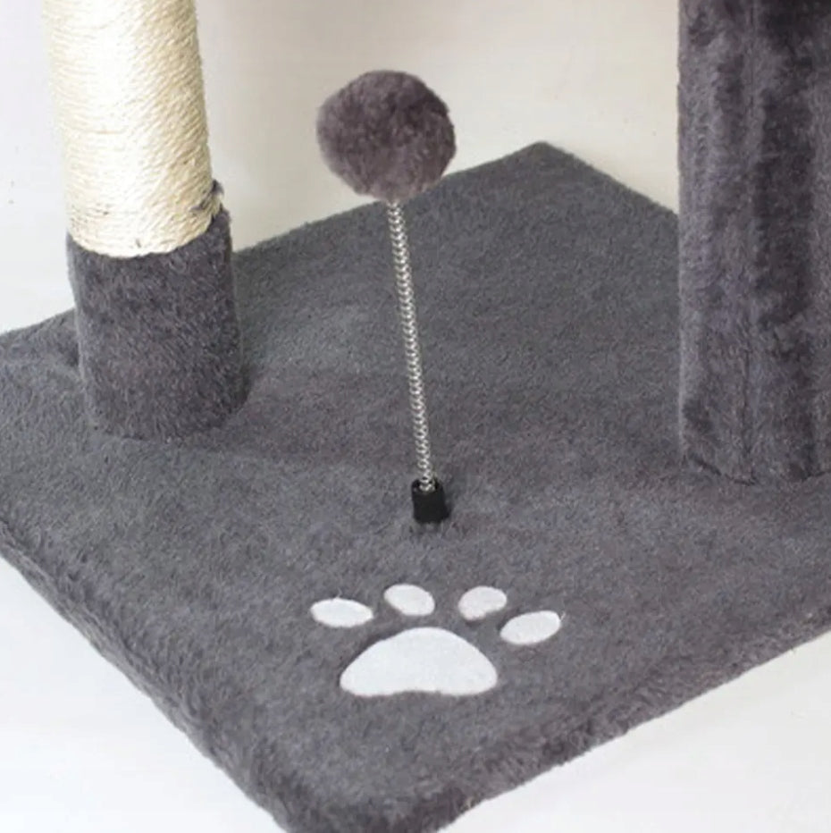 Cat scratcher poles couch bed cat house 116cm the zoo graphite Height (cm) 101 - 160 cm
