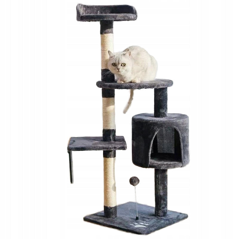 Cat scratcher poles couch bed cat house 116cm the zoo graphite Trade name DRAPAK DLA KOTA SŁUPY LEŻANKA LEGOWISKO DOMEK DLA KOTA KOTÓW 116CM THE ZOO GRAFIT WYSOKI