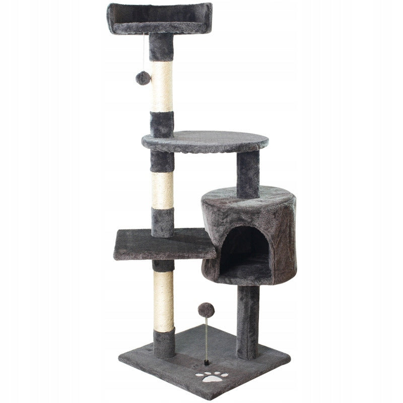 Cat scratcher poles couch bed cat house 116cm the zoo graphite