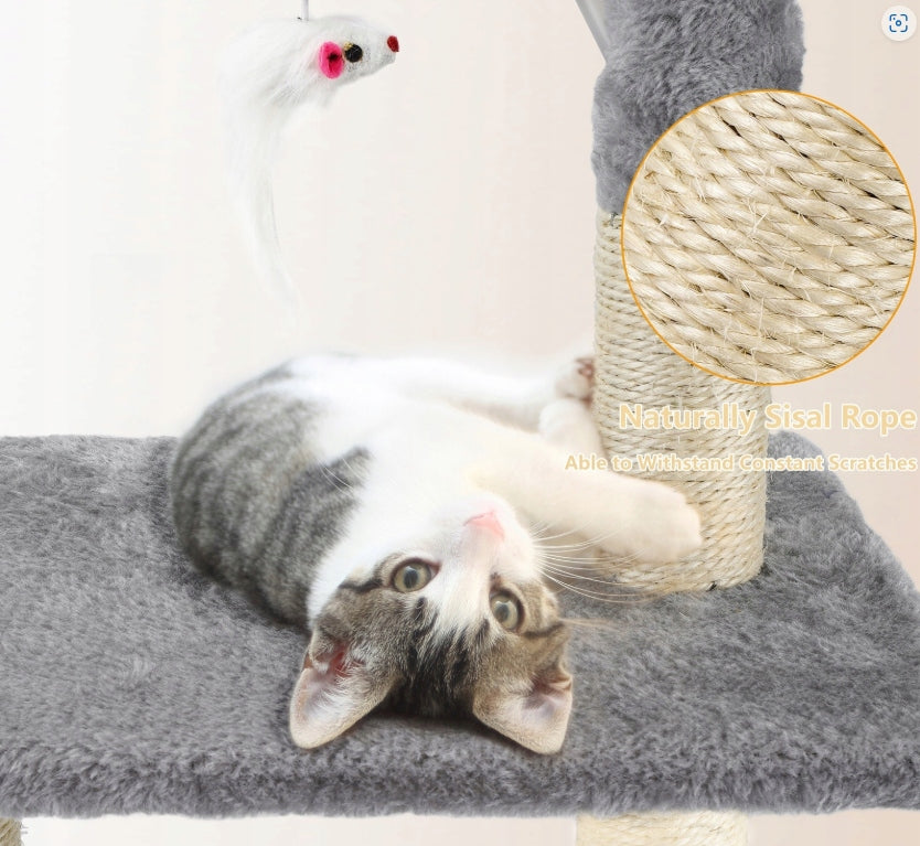 Cat scratcher poles couch bed cat house 138cm the zoo graphite Manufacturer code TZ2254