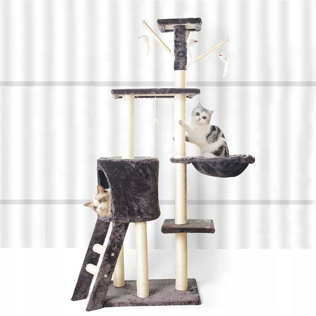 Cat scratcher poles couch bed cat house 138cm the zoo graphite Trade name DRAPAK DLA KOTA SŁUPY LEŻANKA LEGOWISKO DOMEK DLA KOTA 138CM THE ZOO SZARY