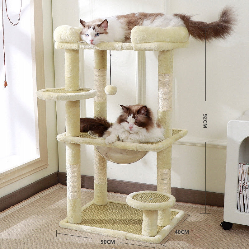 Cat scratcher poles couch cat bed 92cm beige THE ZOO Brand The Zoo