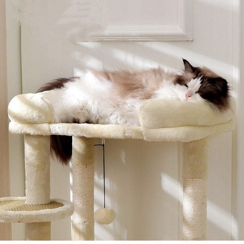 Cat scratcher poles couch cat bed 92cm beige THE ZOO Color beige