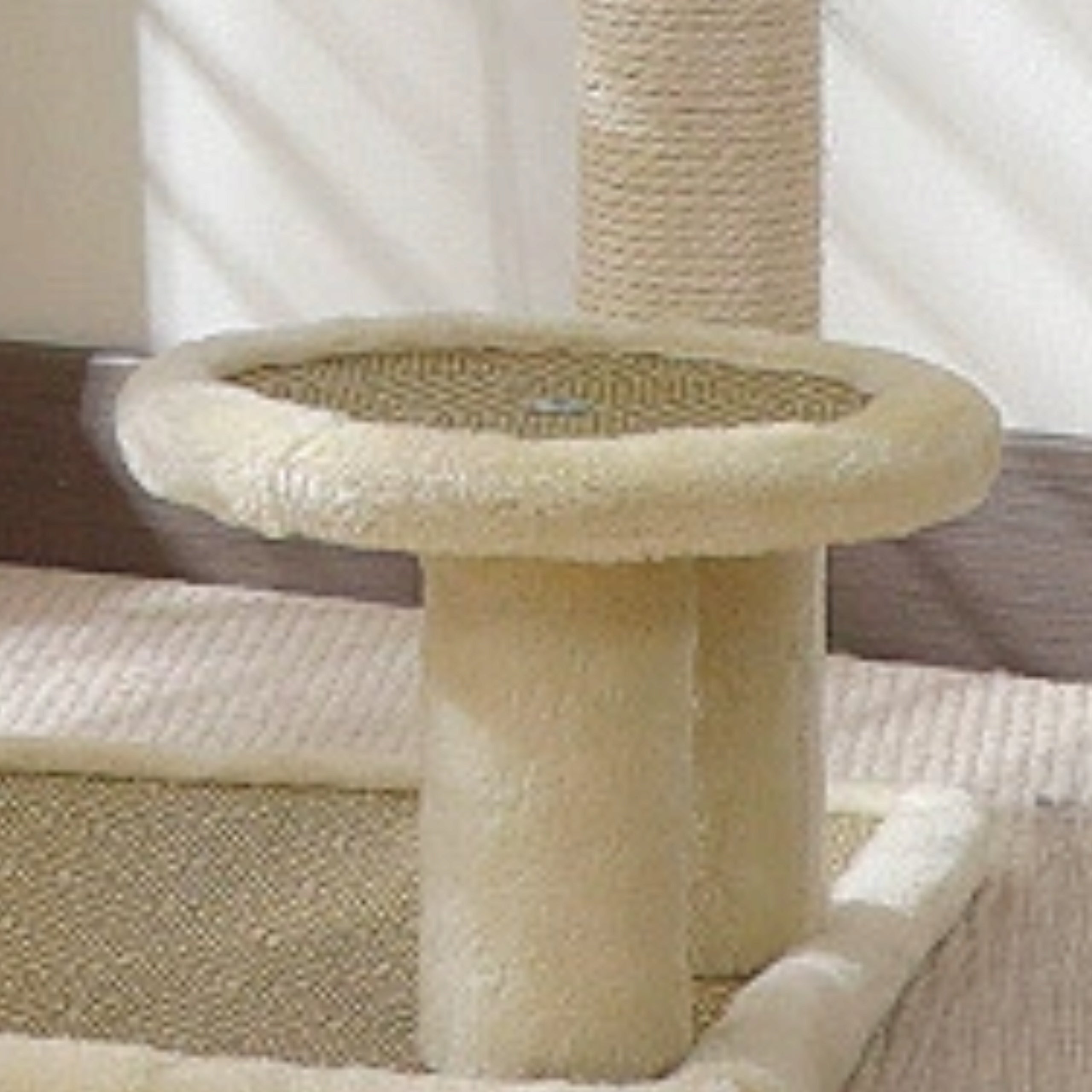 Cat scratcher poles couch cat bed 92cm beige THE ZOO Kind tall scratching post bed scratching mats scratching post