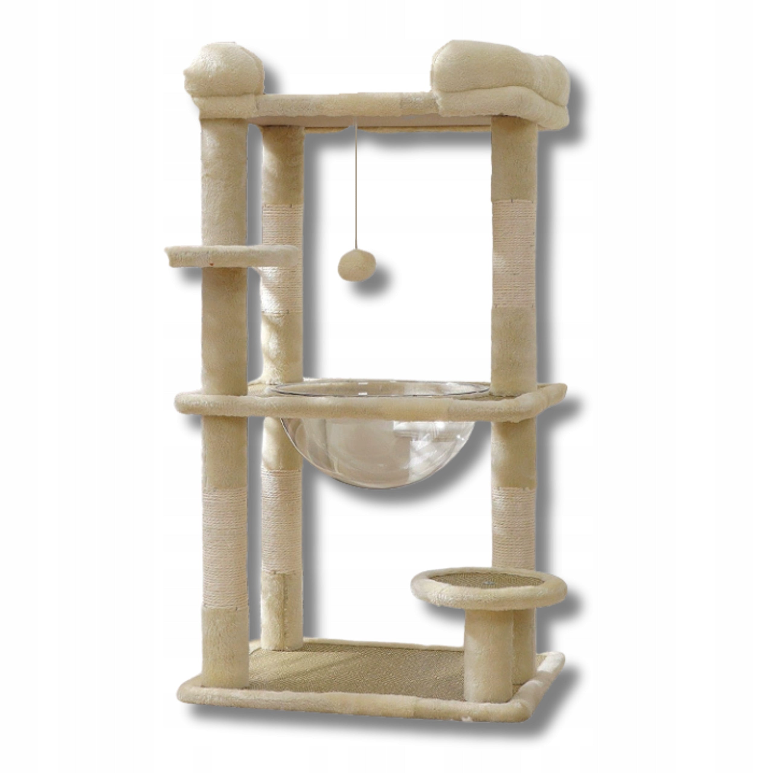 Cat scratcher poles couch cat bed 92cm beige THE ZOO