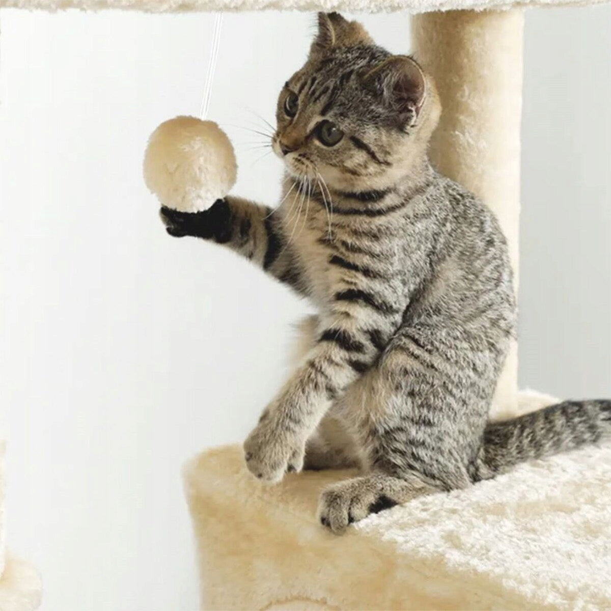 Cat scratcher post beige 5 levels - cottage, bed, hammock, ladder Kind tall scratching post bed scratching post scratching tower