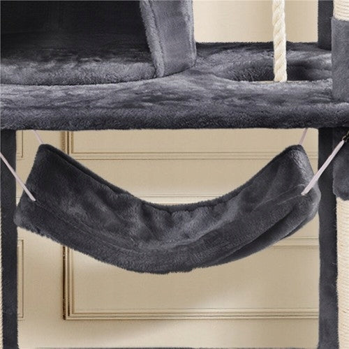 Cat scratcher tower bed cottage 7 levels + toy high 158 cm Kind tall scratching post bed scratching mats scratching post scratching tower