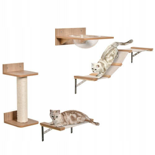 Cat set, scratching post, stairs, hammock