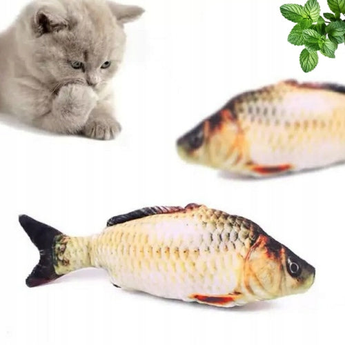 Cat toy plush fish with catnip 20 cm