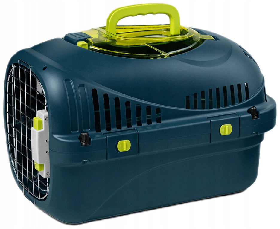 Cat transporter PELUVIO Saffrons up to 5 kg Navy Blue Additional features large air vents foldable
