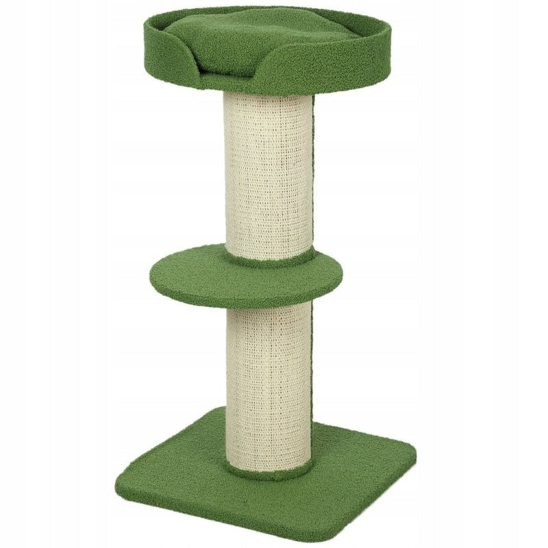 Cat tree 91cm play tree with wool bed