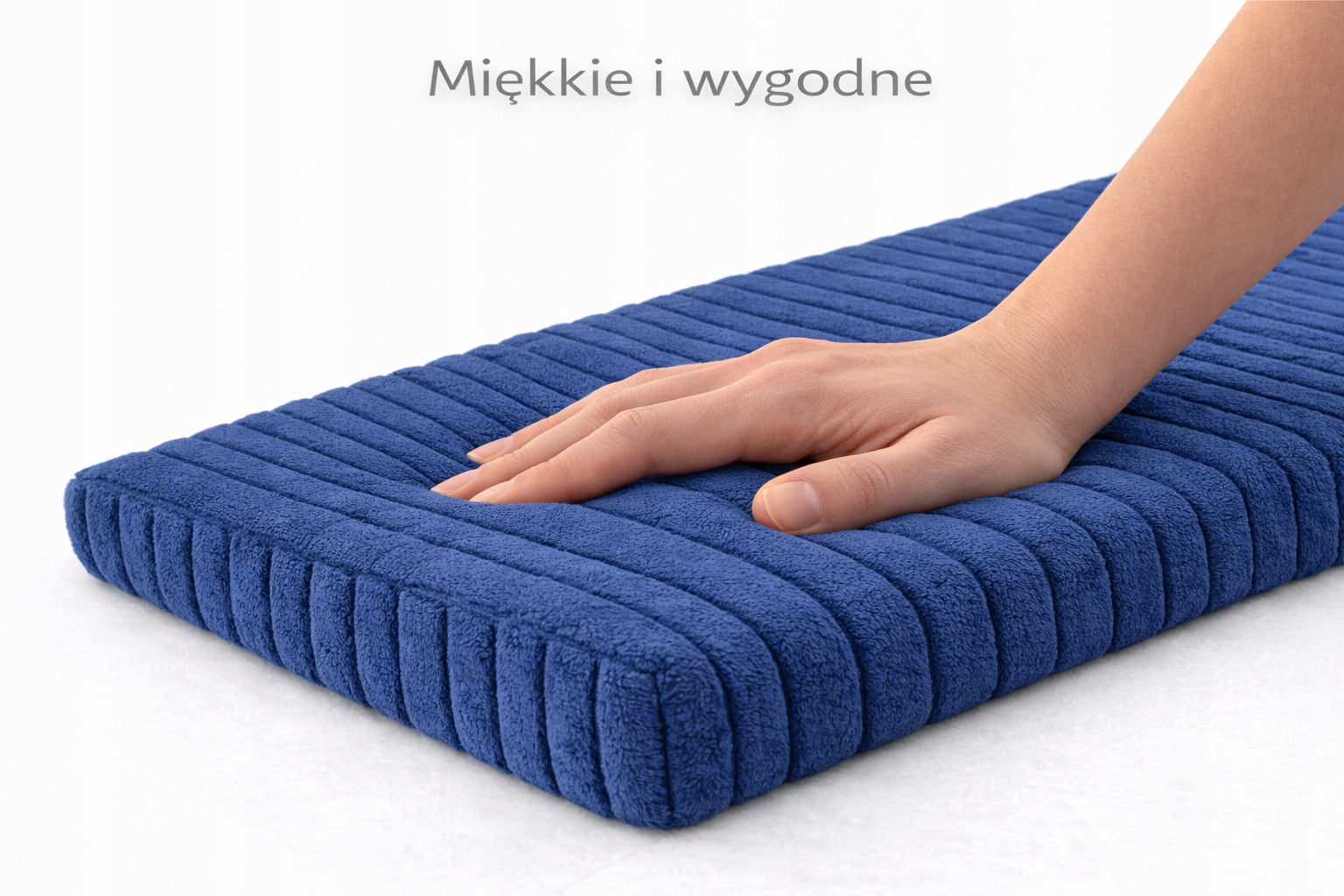 Cat window sill cushion 60x25 cm thickness 4 cm blue comfortable Color blue