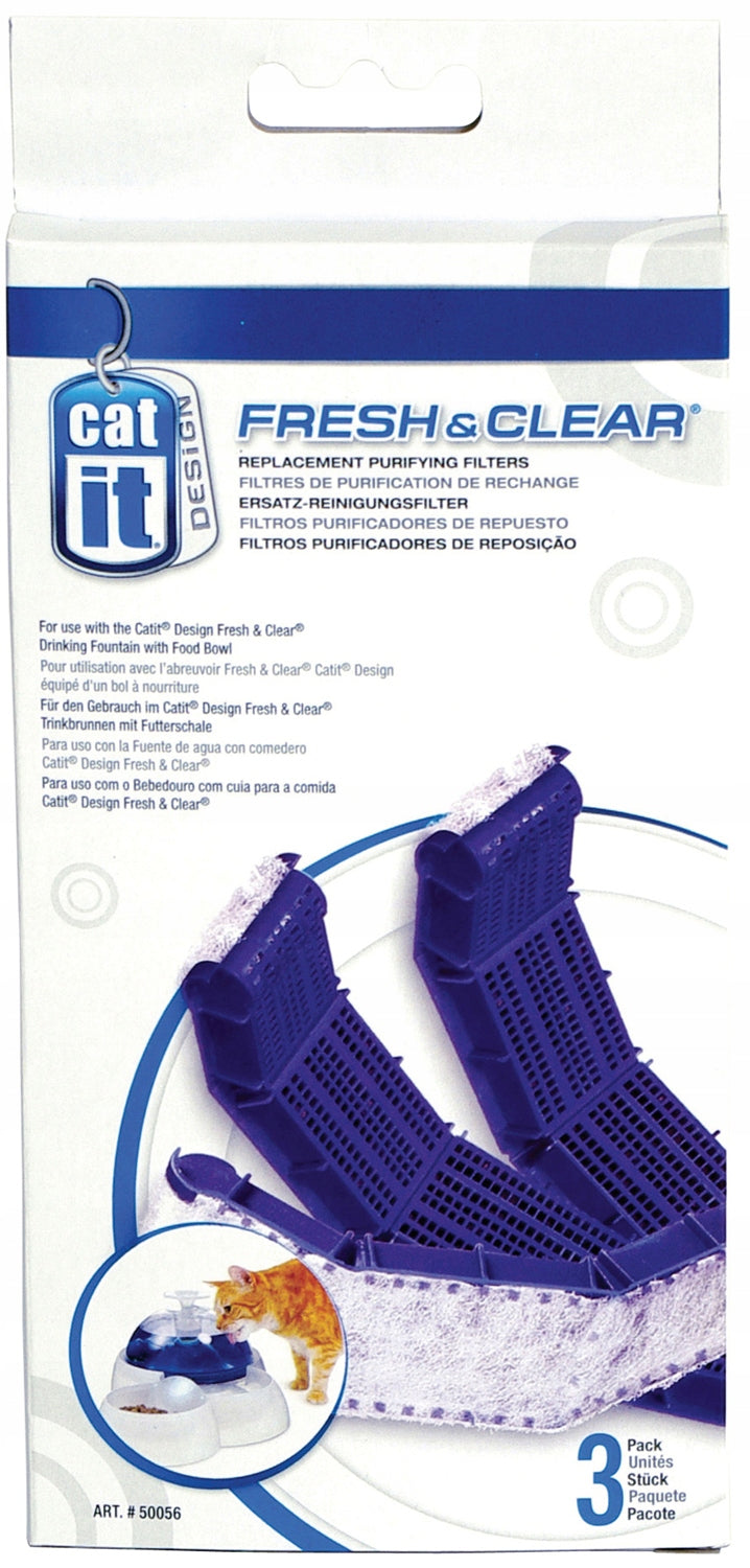 Catit Replacement Water Fountain Filter with Cat Bowl