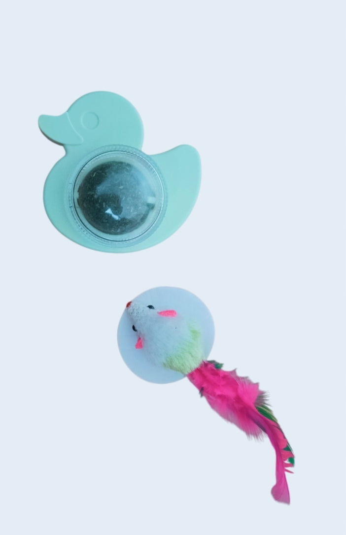 Catnip toy for cat duck mouse 2 pcs. Manufacturer code D99108