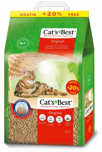 Cats Best Original Eco Plus Cat Litter Wooden Clumping 12L Manufacturer code 4931904083935