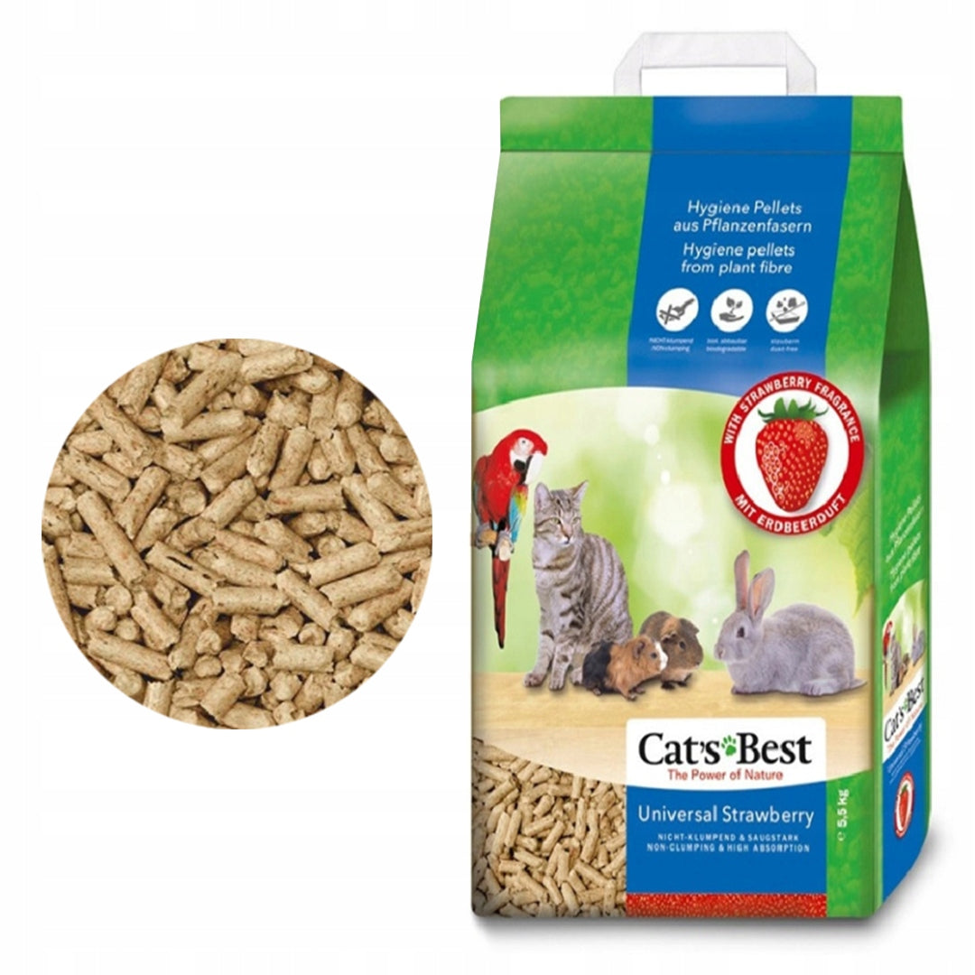 Cats Best Universal Litter Hamster Substrate Rodent Rabbit Cat STRAWBERRY 20L Packaging status original