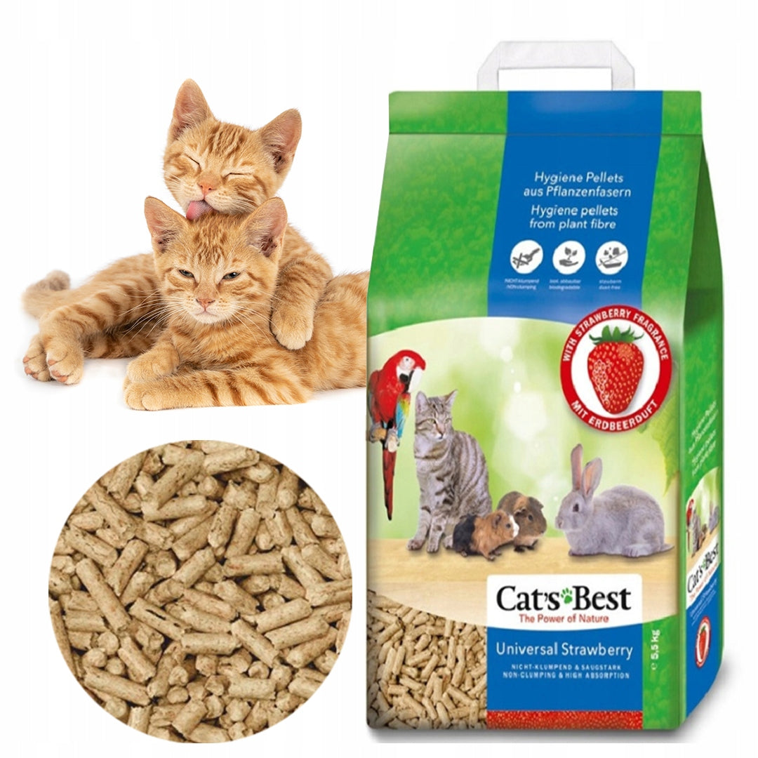 Cats Best Universal Litter Hamster Substrate Rodent Rabbit Cat STRAWBERRY 20L