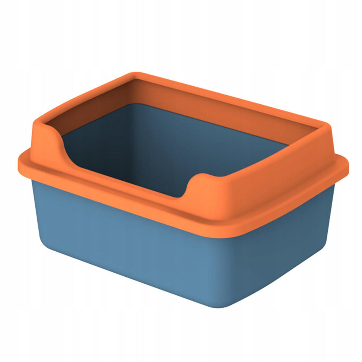 Cats Litter Box Tall High Sided Rim Cat Litter Tray Open Top Litter Box for