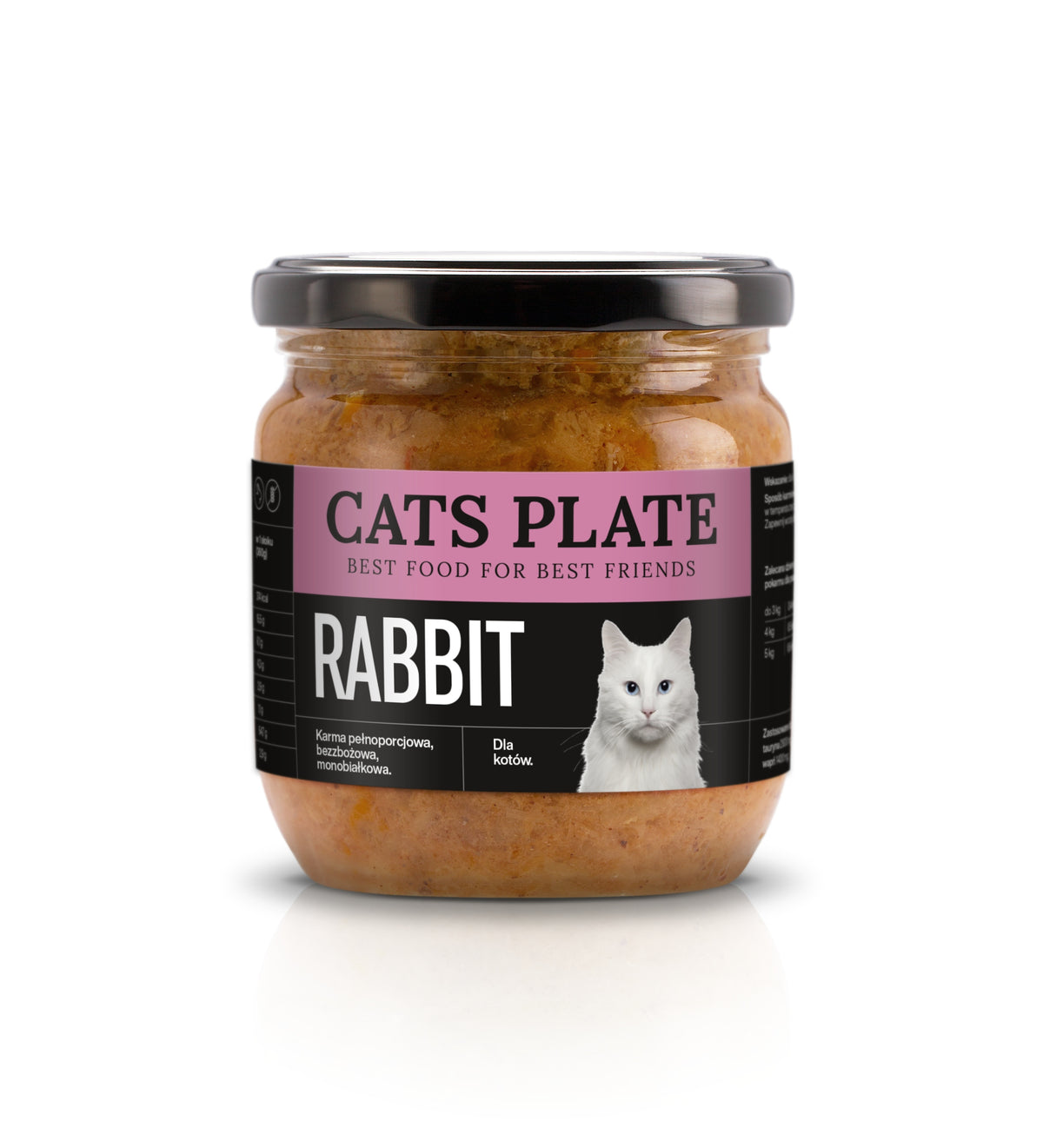 Cats Plate Rabbit Premium Wet Food with Rabbit Meat 360g