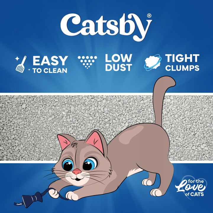 Catsby Compact unscented 5l bentonite litter clumping cat litter box Packaging status original
