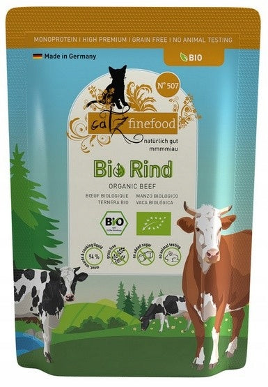 Catz Finefood Bio N.507 Beef Wet Cat Food Sachet 85g Grain Free