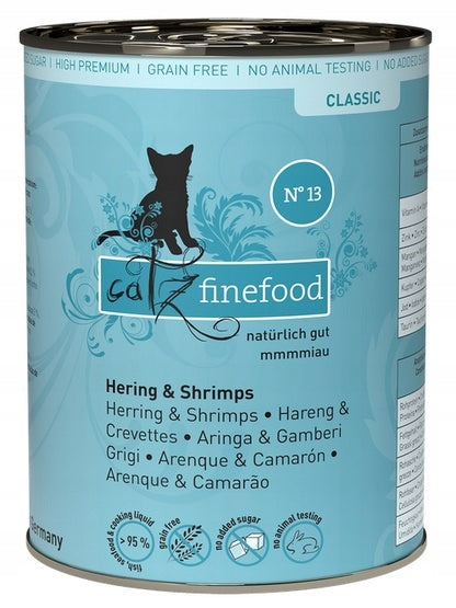 Catz Finefood Classic N.13 Herring and Shrimp Can 400g