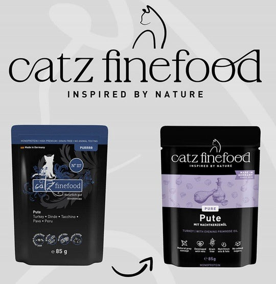 Catz Finefood Purrrr N.117 Wet cat food sachet - Turkey 85g Manufacturer code 14852