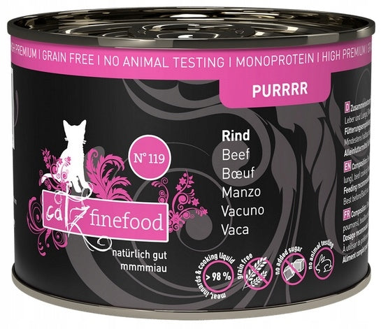 Catz Finefood Purrrr N.119 Beef can 200g
