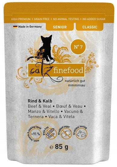 Catz Finefood Senior N.07 Veal Beef 85g
