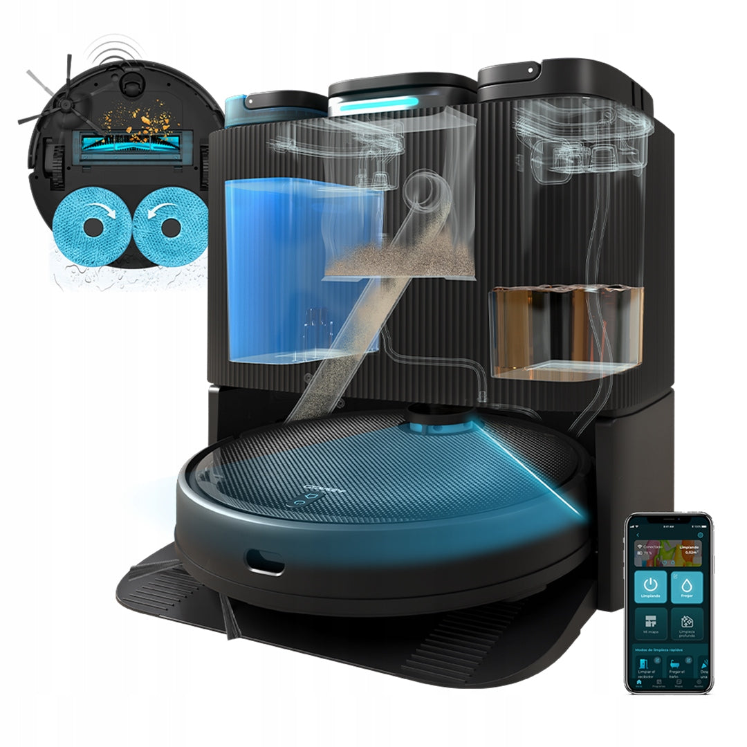 Cecotec Conga 11090 Spin Revolution Home&Wash Cleaning Robot 5000Pa