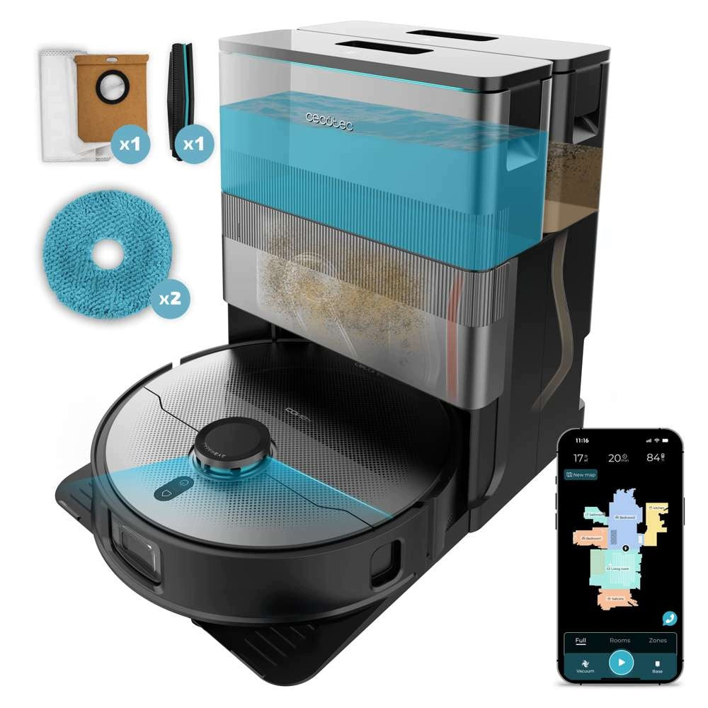 Cecotec Conga X100 Cleaning Robot AI Pro LaserEye Camera 180 m² Black
