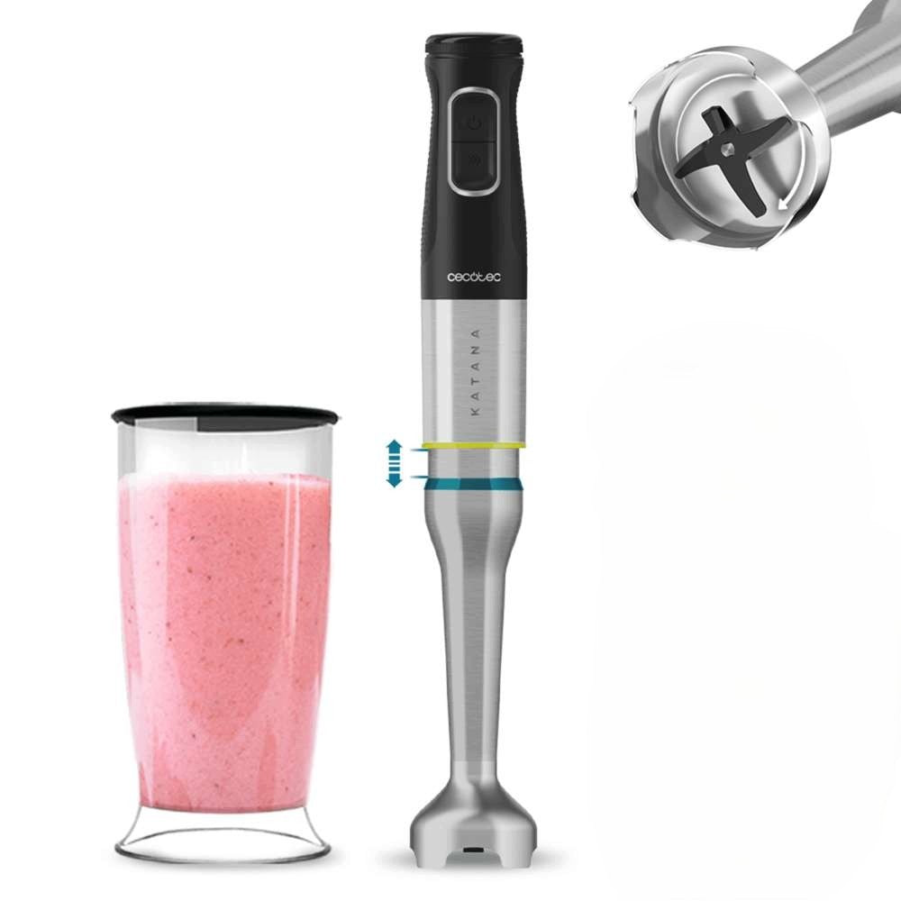 Cecotec Katana 15 Jar B Hand Blender 1500W 4 Blades 21 Levels Black