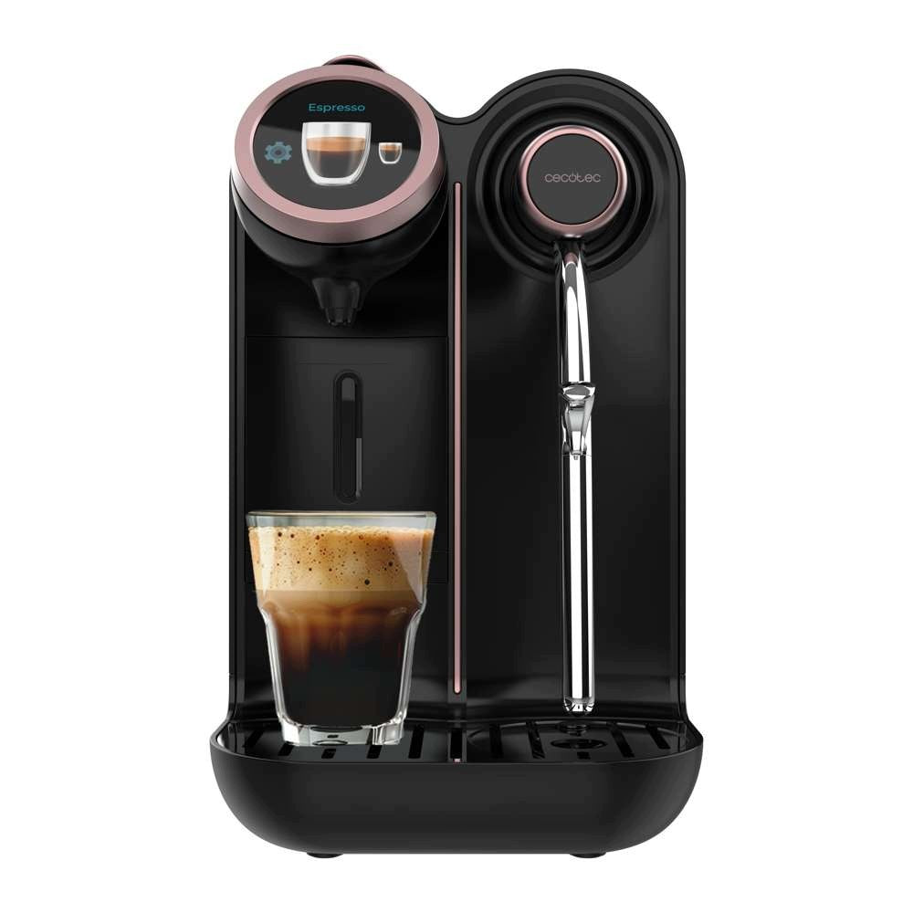 Cecotec Power Caps Spin Coffee Maker 20 Bar Foamer Black