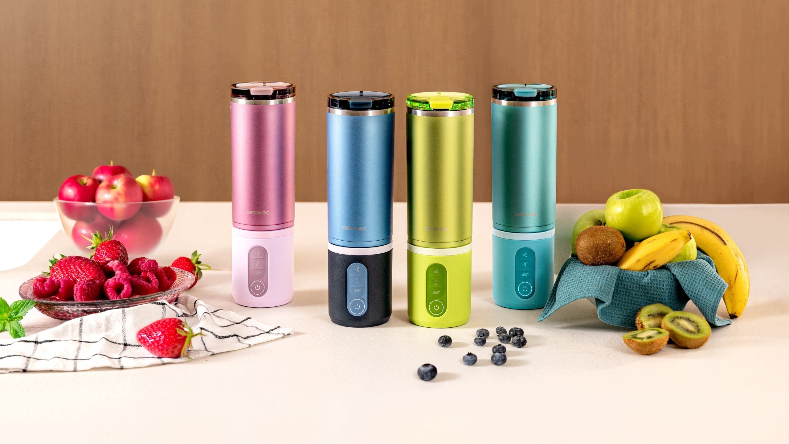 Cecotec Power Titanium Shake2Go Dark Steel Personal Blender Navy Blue Manufacturer code A01_EU01_123296