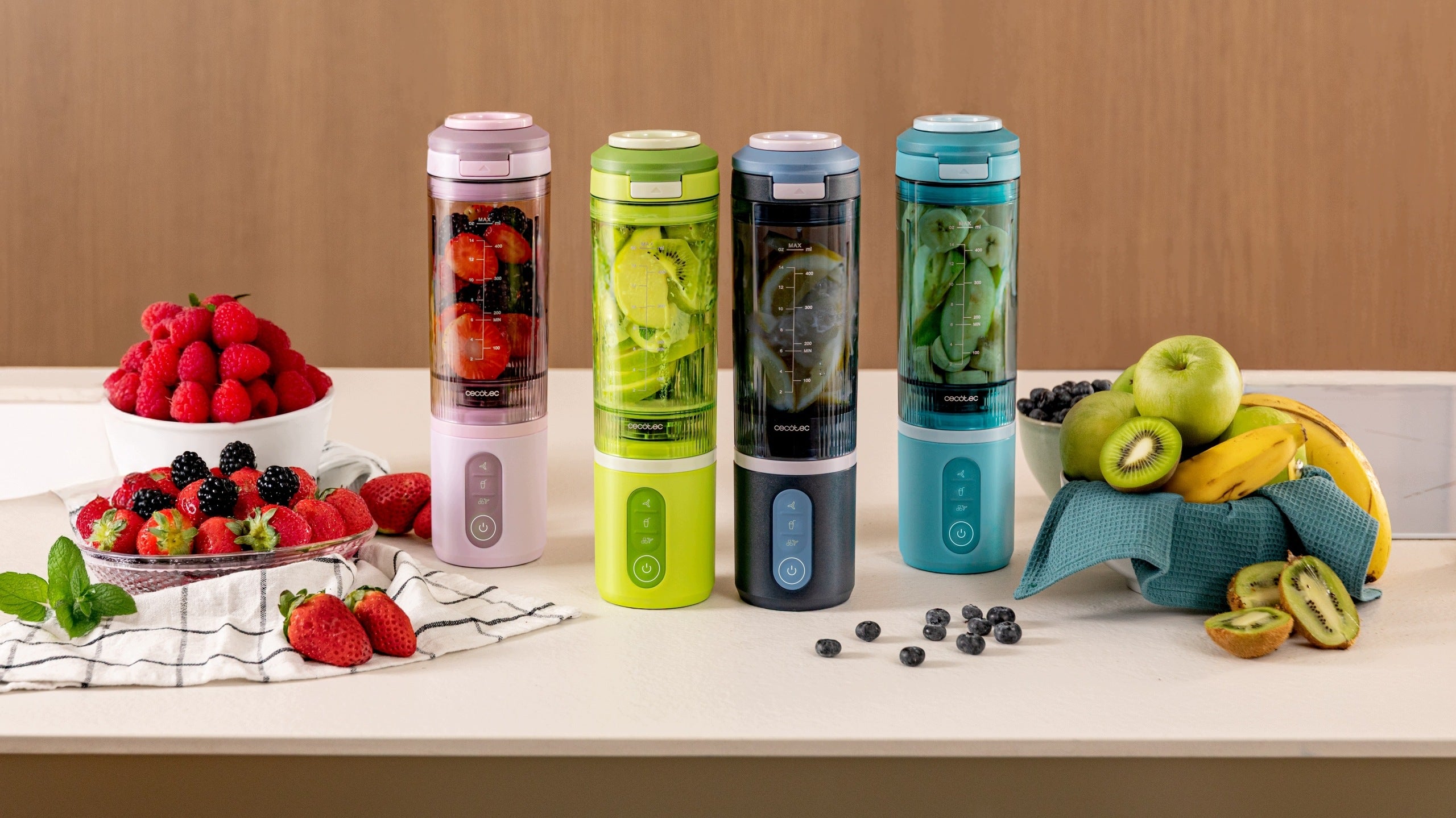 Cecotec Power Titanium Shake2Go Lagoon Personal Blender 180W Blue Manufacturer code A01_EU01_123301