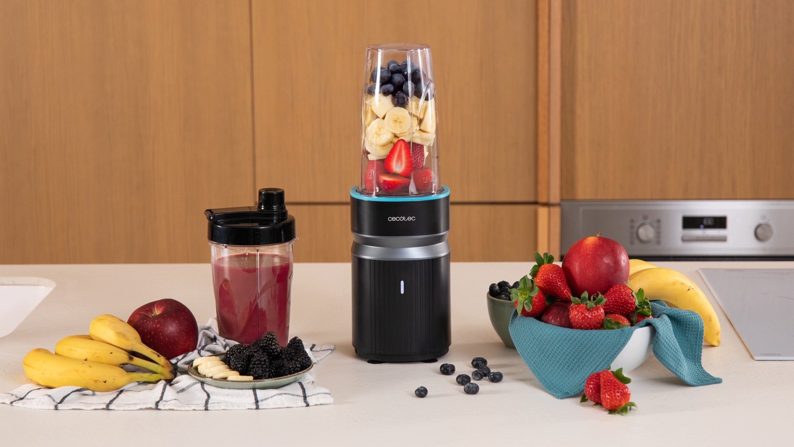 Cecotec PowerTitanium 1000 Push2Go Personal Blender 1000W 6 Blades Steel Manufacturer code A01_EU01_123691