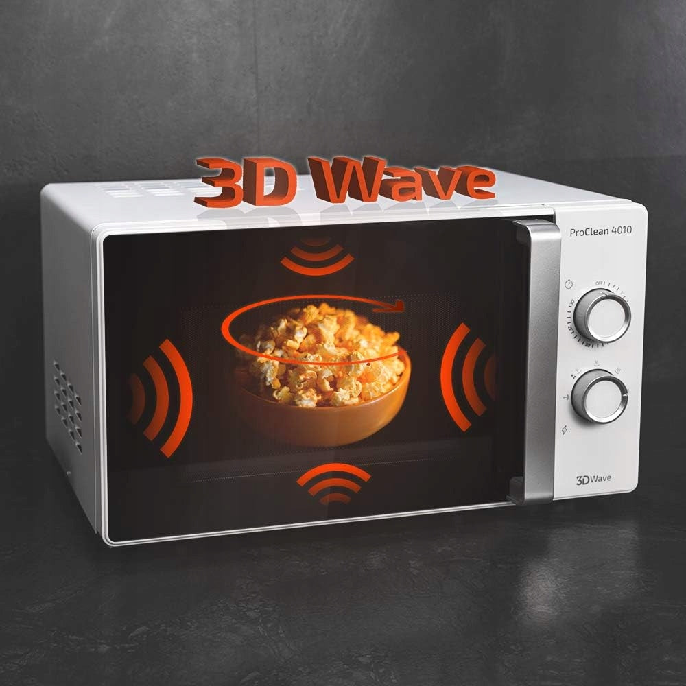 Cecotec ProClean 4010 microwave 800W 23L white defrost 6 power timer Brand Cecotec