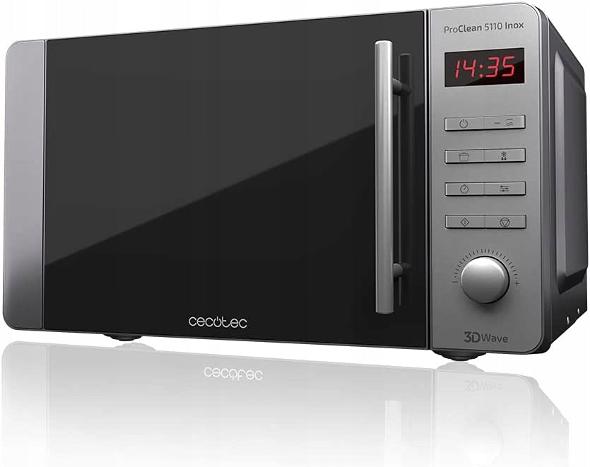 Cecotec ProClean 5110 Microwave 20L, 700W, Grill 800W, Stainless steel